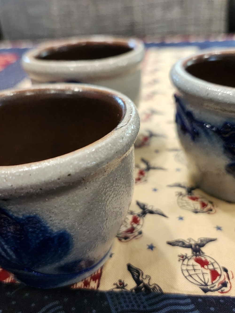 Handcrafted SALT GLAZED VOTIVE SIZE CROCKS - Picture 3 of 4